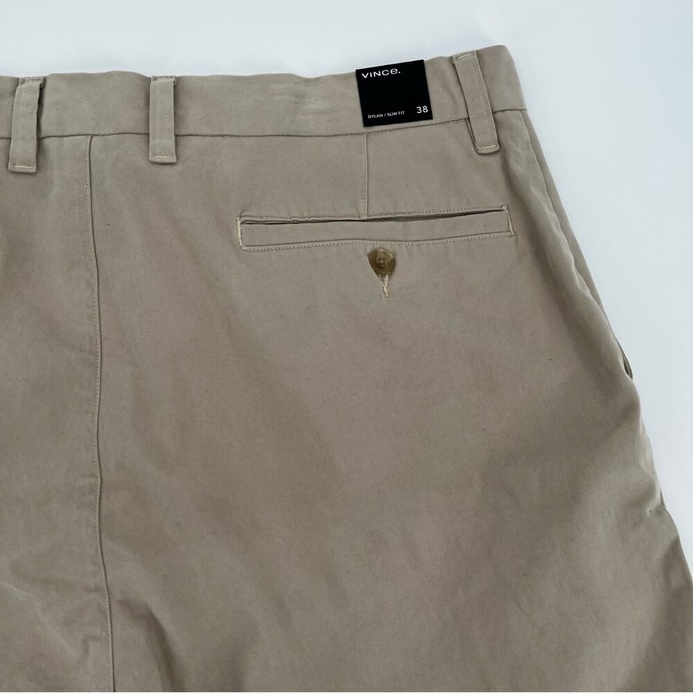 Vince Men's Dylan Slim Fit Chino Trouser pants tan - 38 - Picture 9 of 12